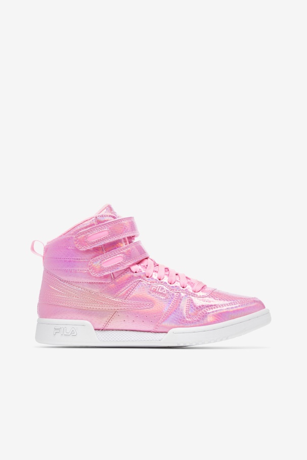 Women's F-14 Iridescent Snake Cotton Candy/White Fila UK