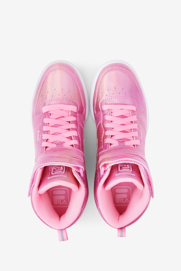 Women\'s F-14 Iridescent Snake Cotton Candy/White Fila UK