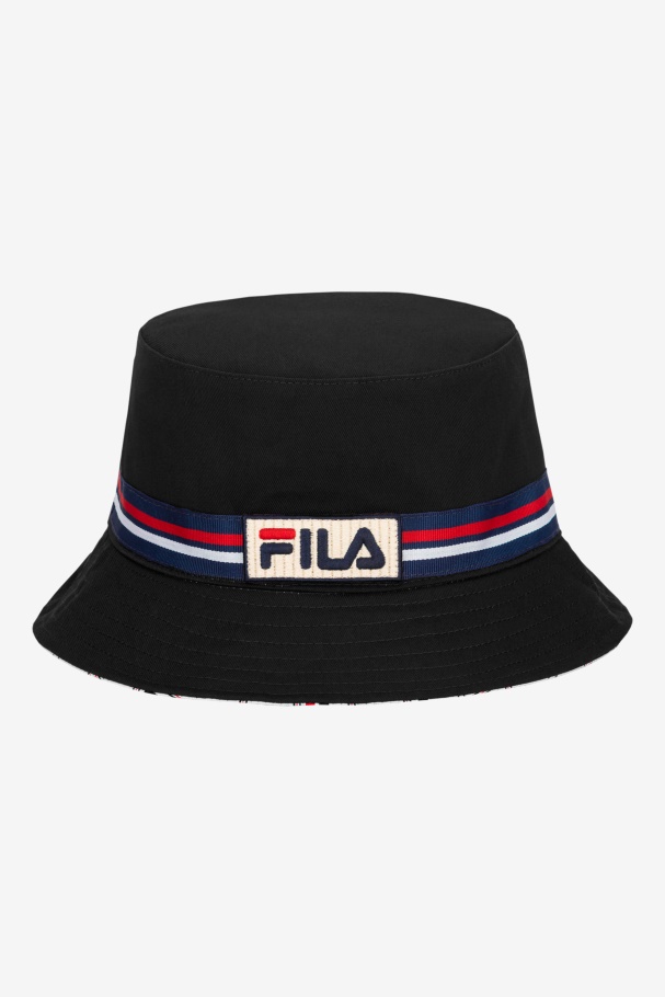 Fila UK Black reversible bucket hat