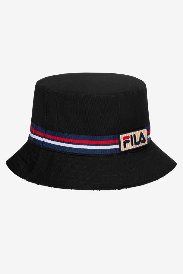 Fila UK Black reversible bucket hat