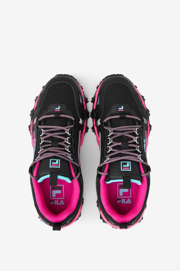 Fila UK Women\'s Oakmont TR Black/Pink Glo/Bluefish