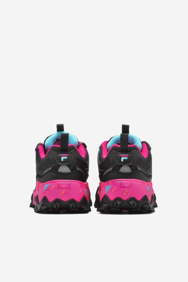 Fila UK Women\'s Oakmont TR Black/Pink Glo/Bluefish
