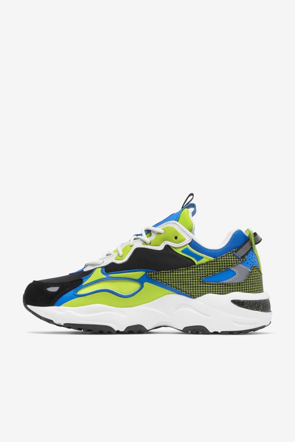 Fila UK White/Black/Lime Punch Men\'s Ray Tracer Apex