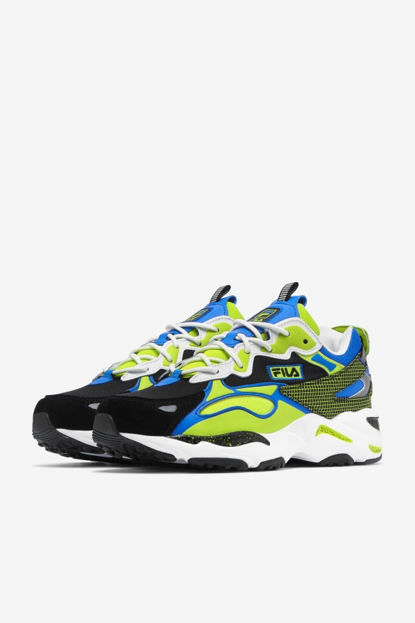 Fila UK White/Black/Lime Punch Men\'s Ray Tracer Apex