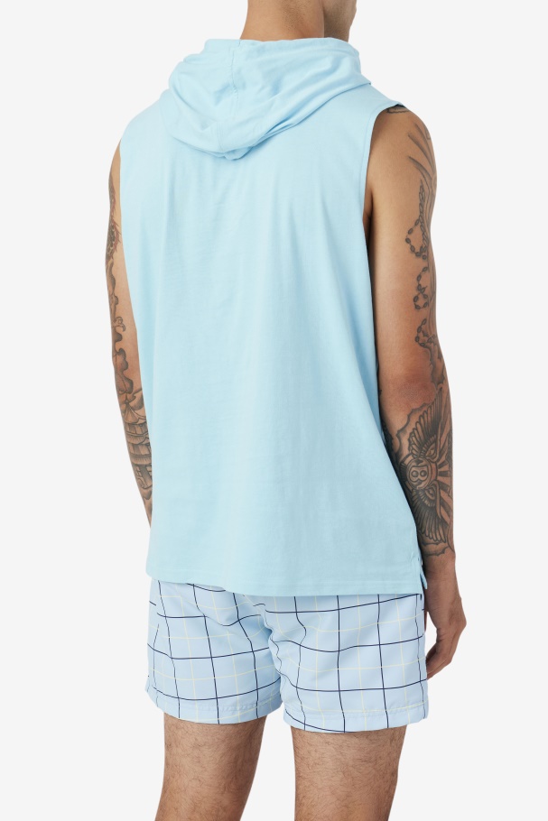 Petit Four/Bayou/Navy Zany Sleeveless Hoodie Fila UK