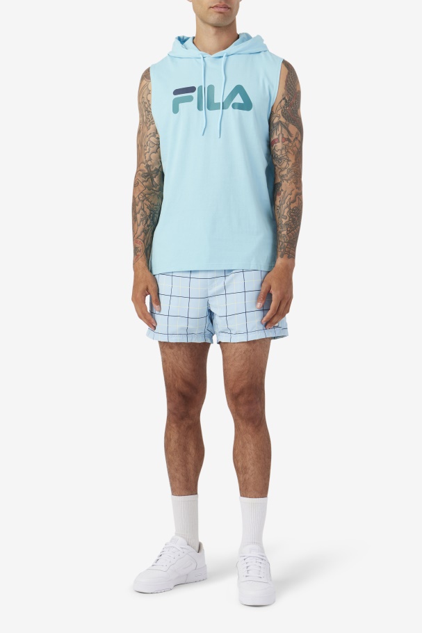 Petit Four/Bayou/Navy Zany Sleeveless Hoodie Fila UK