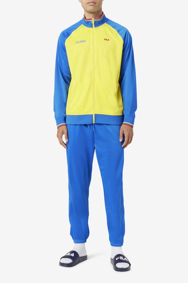 Lapis Blue/Fiery Red Fila UK Colombia Track Pant