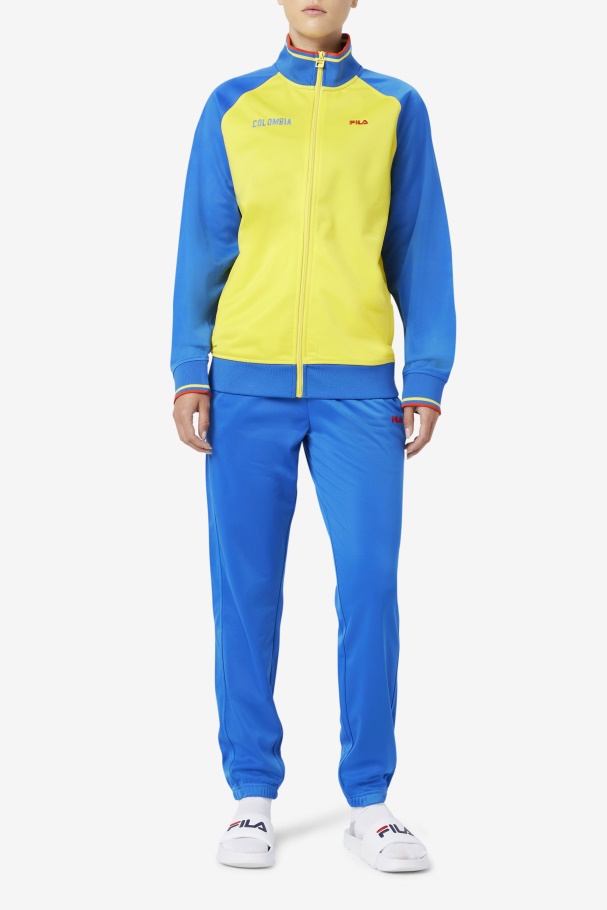 Lapis Blue/Fiery Red Fila UK Colombia Track Pant
