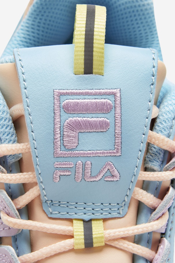 Blue/White/Orchid Little Kids\' Disruptor 2 Premium Fila UK