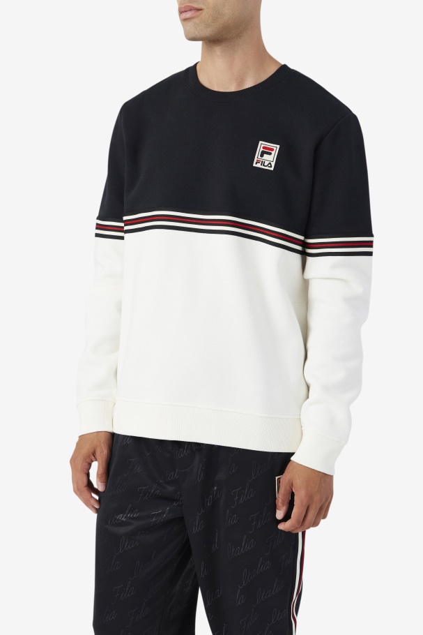 Asha Crew Fila UK Black/Gardenia/Yellow