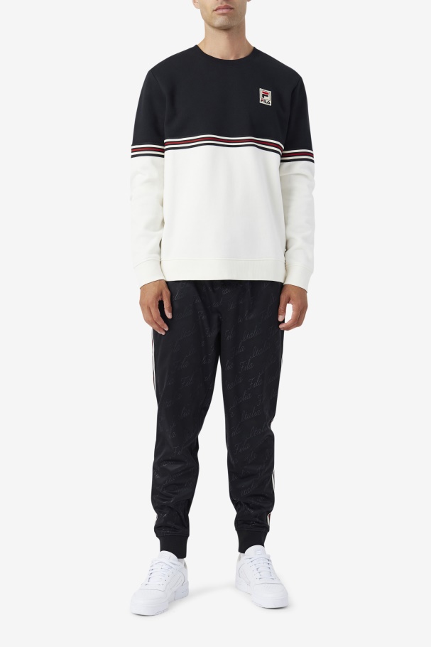 Asha Crew Fila UK Black/Gardenia/Yellow