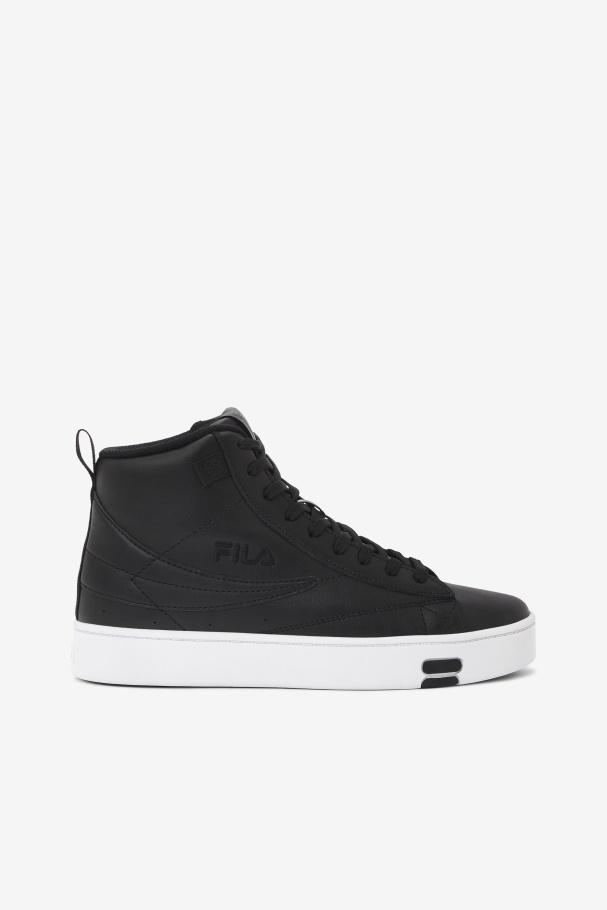 Black/White Fila UK Women's Gennaio