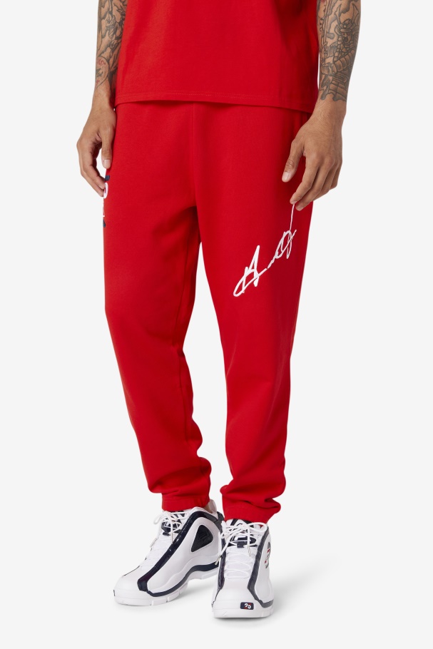 Red Fila UK Grant Hill Orson Pant