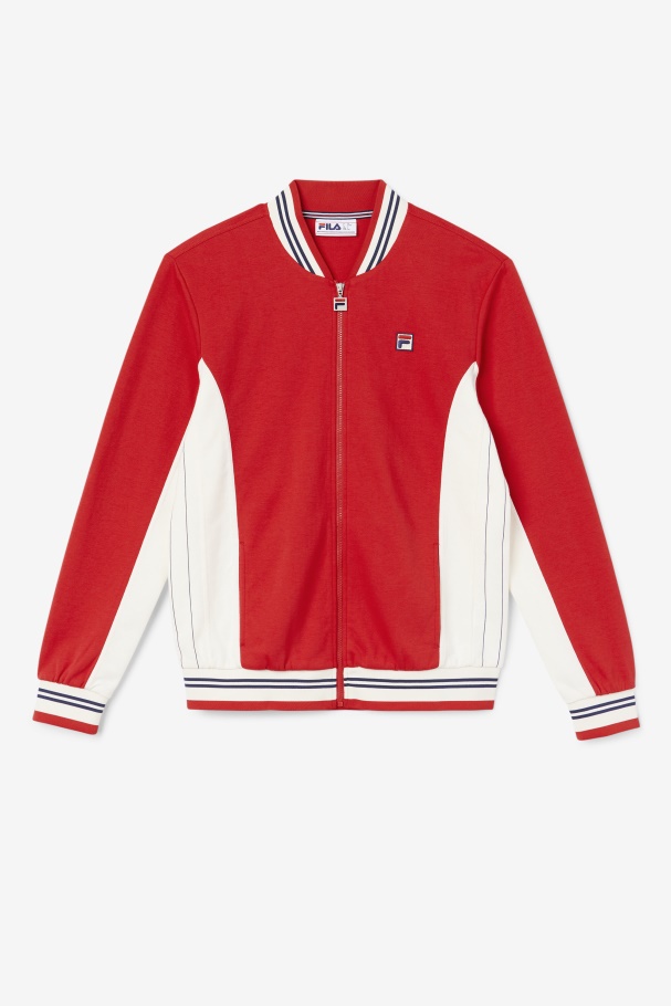 Settanta Jacket Red/Gardenia/Navy Fila UK