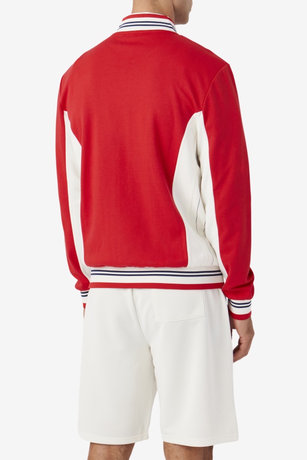 Settanta Jacket Red/Gardenia/Navy Fila UK