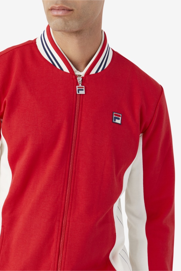 Settanta Jacket Red/Gardenia/Navy Fila UK