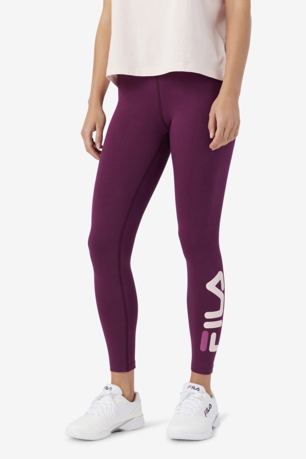 Elora Legging Fila UK Grape Wine/Potpourri/Rouge
