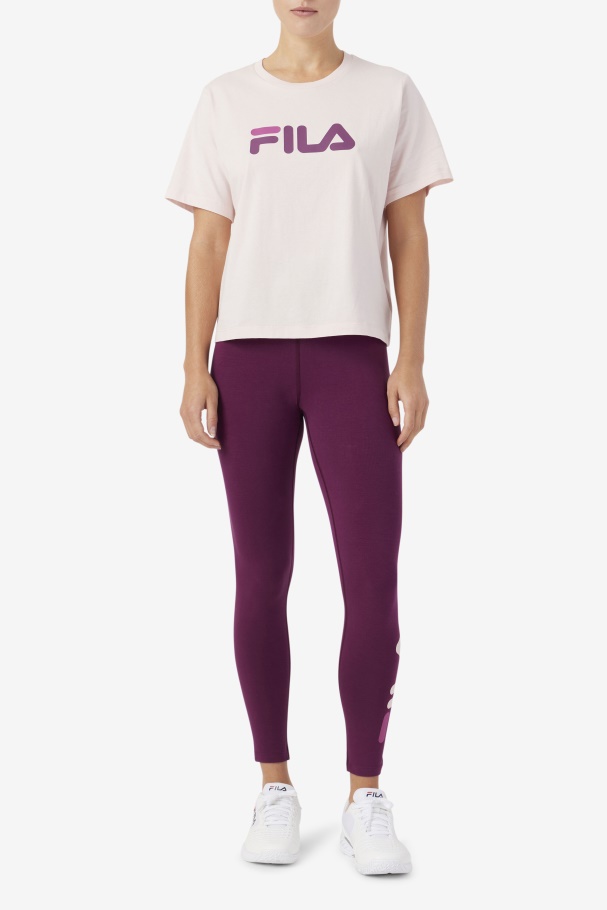 Elora Legging Fila UK Grape Wine/Potpourri/Rouge