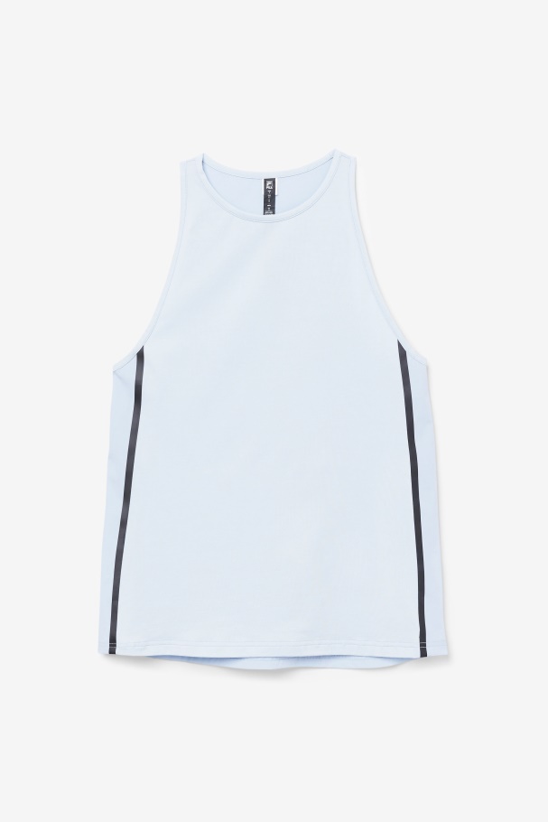 Fi-Lux Loose Tank Top Blue Fog/Black Fila UK
