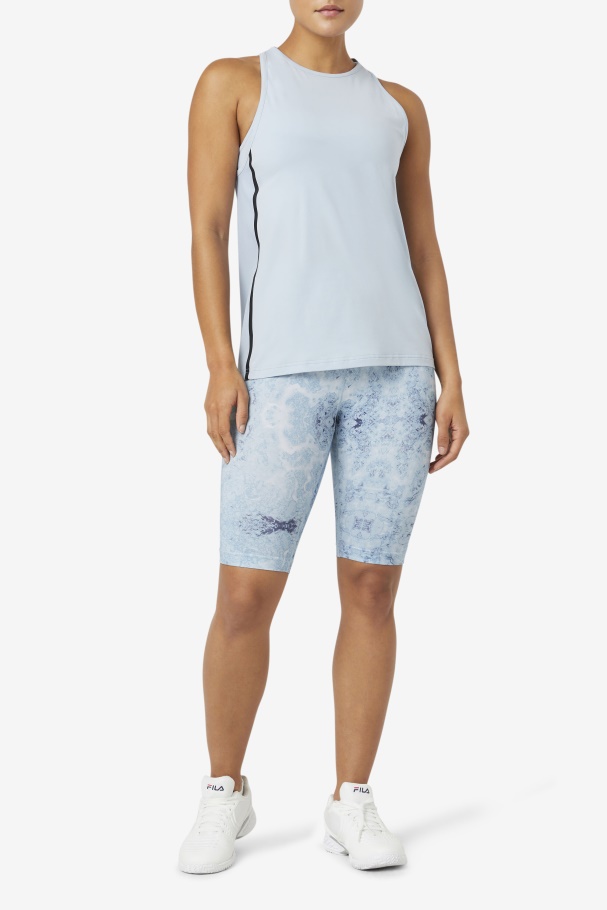 Fi-Lux Loose Tank Top Blue Fog/Black Fila UK