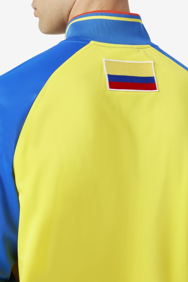 Yellow/Lapis Blue/Fiery Red Colombia Track Jacket Fila UK