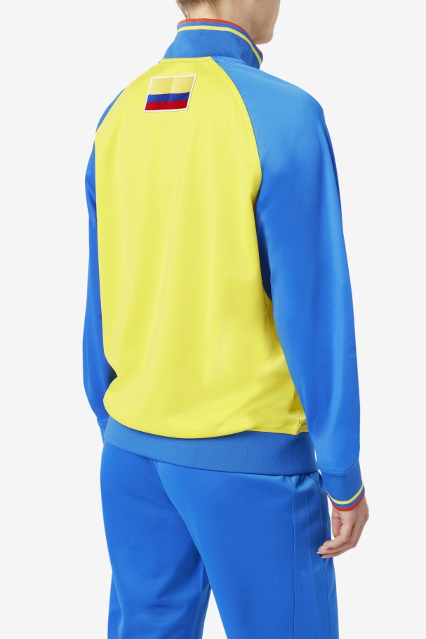 Yellow/Lapis Blue/Fiery Red Colombia Track Jacket Fila UK