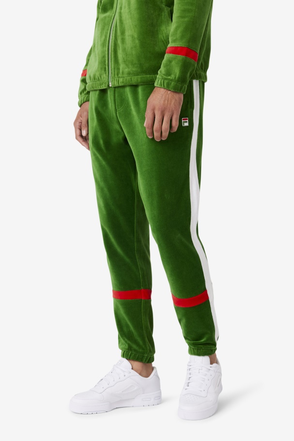 Formal Garden/White/Red Ravid Velour Pant Fila UK