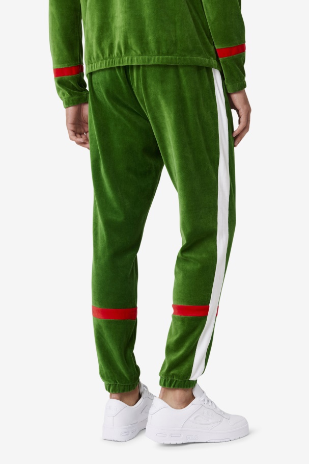 Formal Garden/White/Red Ravid Velour Pant Fila UK