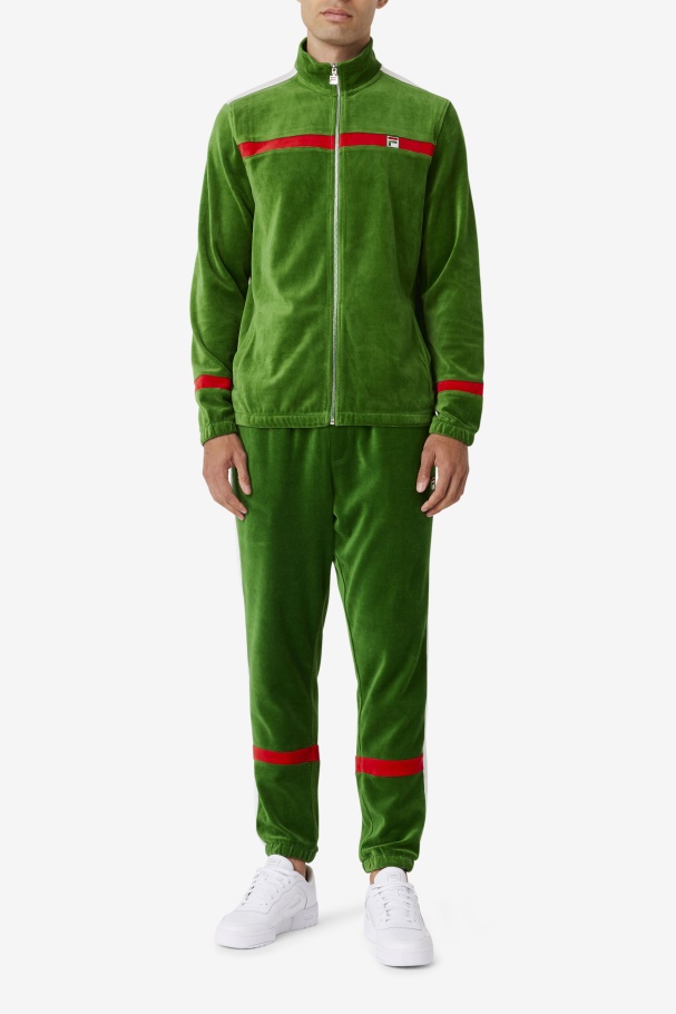 Formal Garden/White/Red Ravid Velour Pant Fila UK