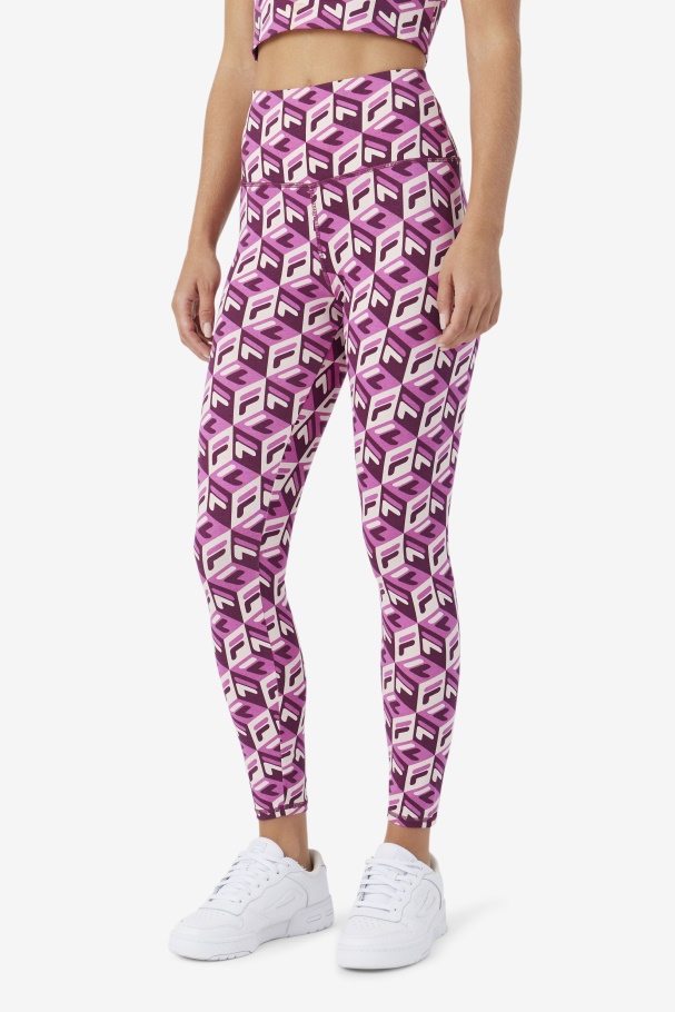Rouge/Potpourri/Grape Wine Karteras 7/8 Tight Fila UK