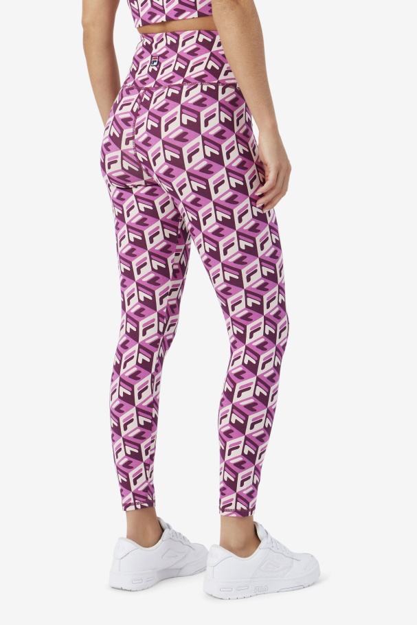 Rouge/Potpourri/Grape Wine Karteras 7/8 Tight Fila UK