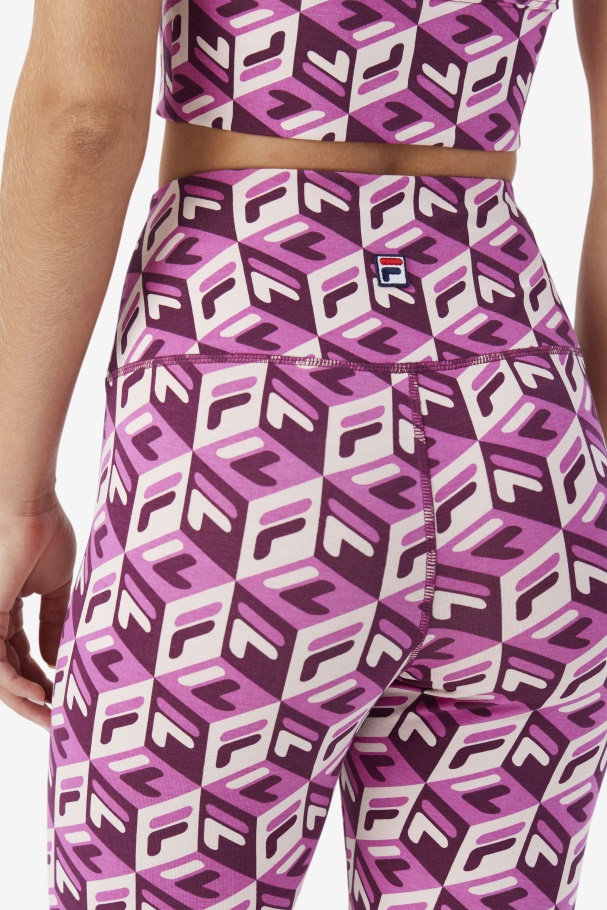 Rouge/Potpourri/Grape Wine Karteras 7/8 Tight Fila UK
