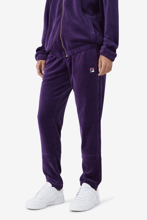 Fila UK Ravid Velour Pant Blackberry Cordial