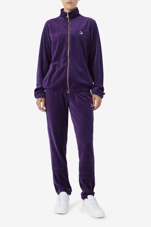 Fila UK Ravid Velour Pant Blackberry Cordial