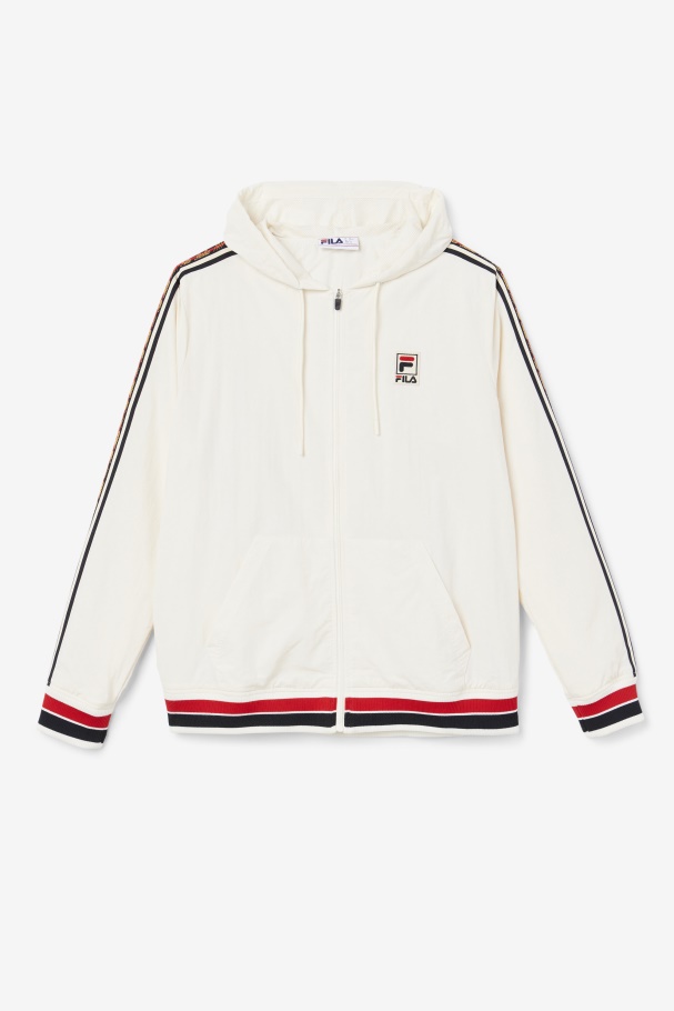 Gardenia/Black/Red Fila UK Faras Wind Jacket