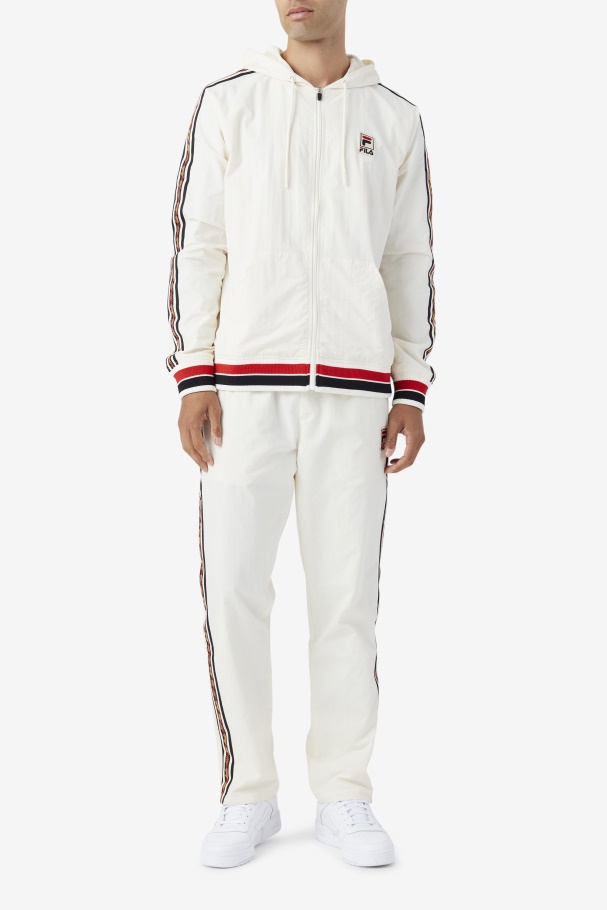Gardenia/Black/Red Fila UK Faras Wind Jacket
