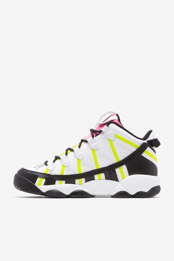 Fila UK White/Black/Yellow Men\'s Stackhouse Spaghetti