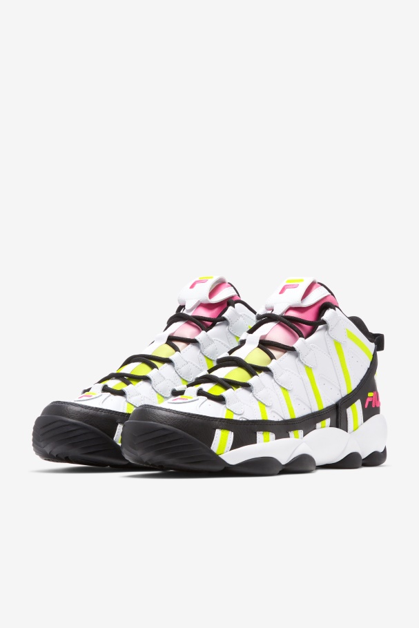 Fila UK White/Black/Yellow Men\'s Stackhouse Spaghetti