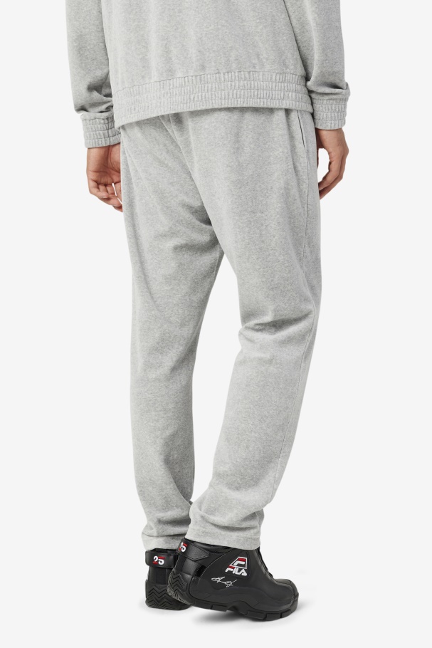 Heather Grey O-Fit Velour Pant Fila UK