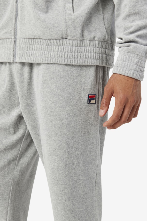 Heather Grey O-Fit Velour Pant Fila UK