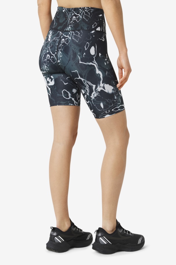 Forza 8\" Bike Short Black Marble Fila UK