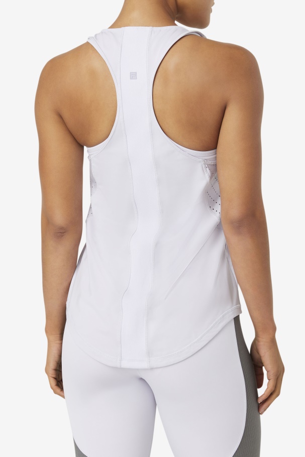 Fila UK Uplift Textured Racerback Tank Top Lavendrblue