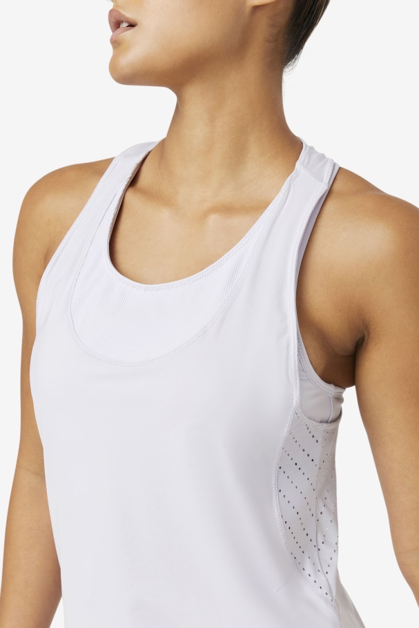 Fila UK Uplift Textured Racerback Tank Top Lavendrblue