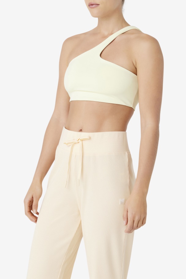 Fila UK Kady Asymmetric Bra Top Tender Yellow