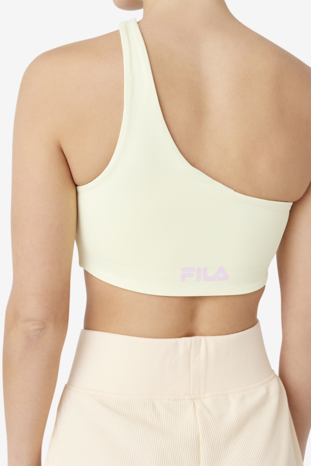Fila UK Kady Asymmetric Bra Top Tender Yellow