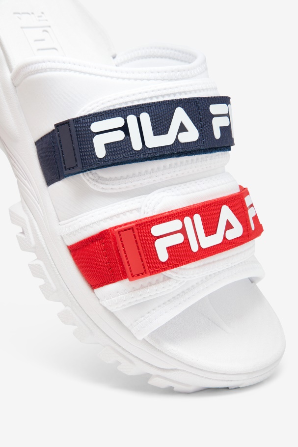 Men\'s outdoor slide Fila UK White/Navy/Red