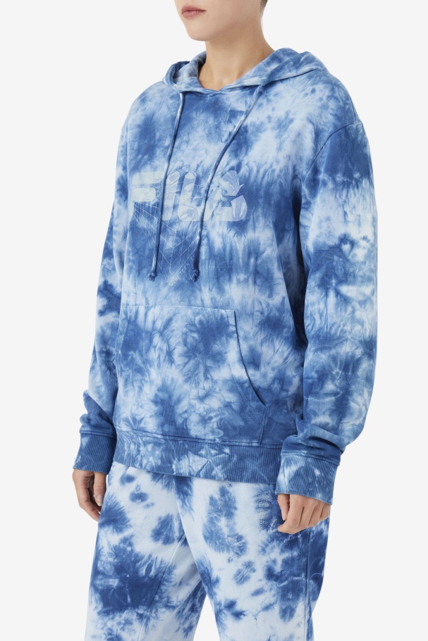 Moshi Hoodie Majolica Blue/Stone Fila UK
