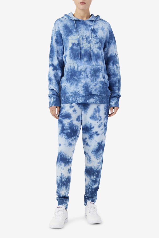 Moshi Hoodie Majolica Blue/Stone Fila UK