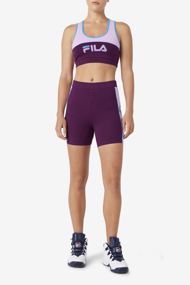 Pickled Beet Davina Bike Short Fila UK