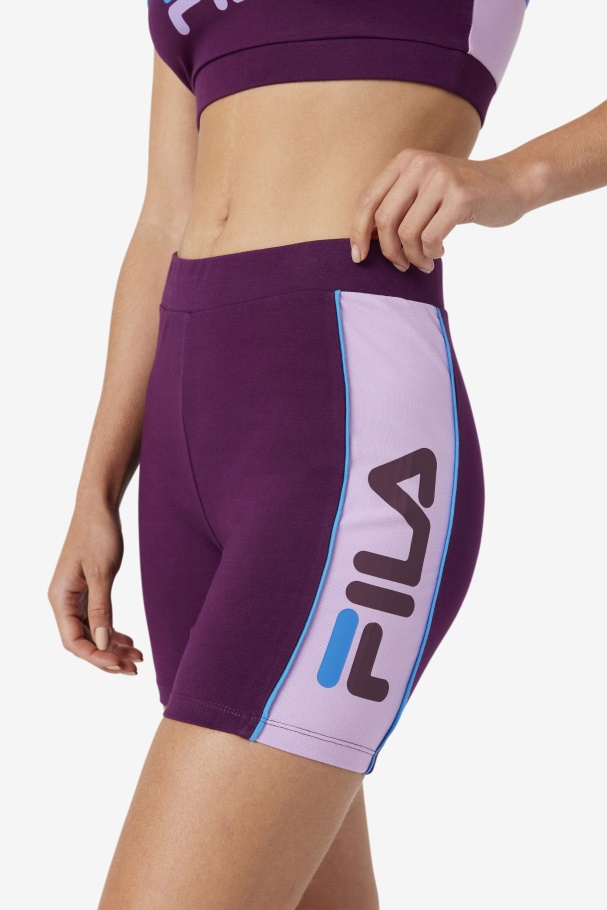 Pickled Beet Davina Bike Short Fila UK
